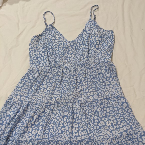 Blue Leopard Mini Dress - Picture 3 of 5